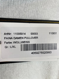 B-WARE FAINA DAMEN PULLOVER Gr. L/XL Farbe Wollweiss