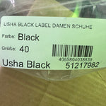 B-WARE USHA BLACK LABEL DAMEN SCHUHE Gr. 40 Farbe Black