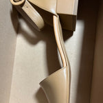 B-WARE usha WHITE LABEL Damen Leder Sandaletten Gr. 40 Farbe Beige