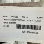 B-WARE DREIMASTER VINTAGE DAMEN PARKA Gr. XS Farbe Creme