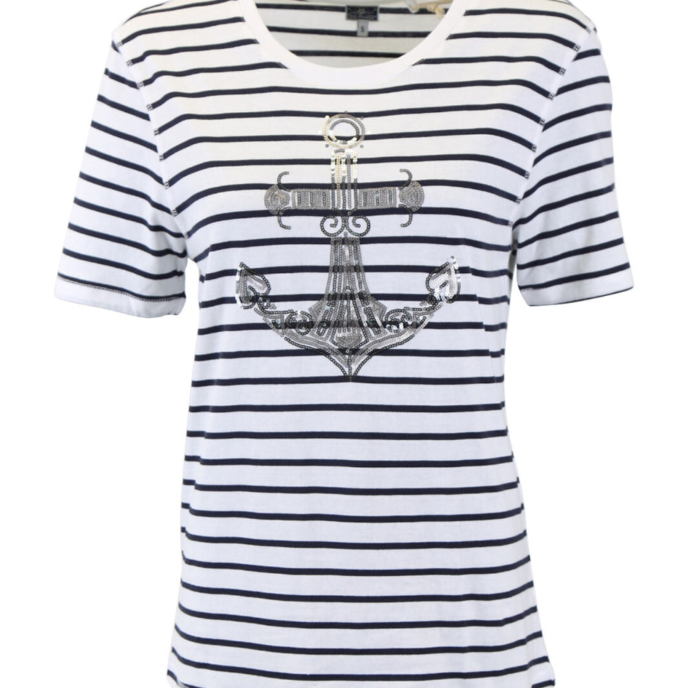 B-WARE DREIMASTER MARITIM DAMEN T-SHIRT Gr.S Farbe MARINE GESTREIFT