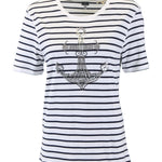 B-WARE DREIMASTER MARITIM DAMEN T-SHIRT Gr.S Farbe MARINE GESTREIFT