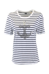 B-WARE DREIMASTER MARITIM DAMEN T-SHIRT Gr.S Farbe MARINE GESTREIFT