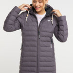 B-WARE SCHMUDDELWEDDA DAMEN MANTEL GR.L FARBE DUNKLE PFLAUME