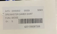 B-WARE DREIMASTER DAMEN SHIRT Gr.S Farbe Weiss