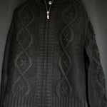B-WARE DREIMASTER VINTAGE HERREN STRICKJACKE Gr.L Farbe Schwarz