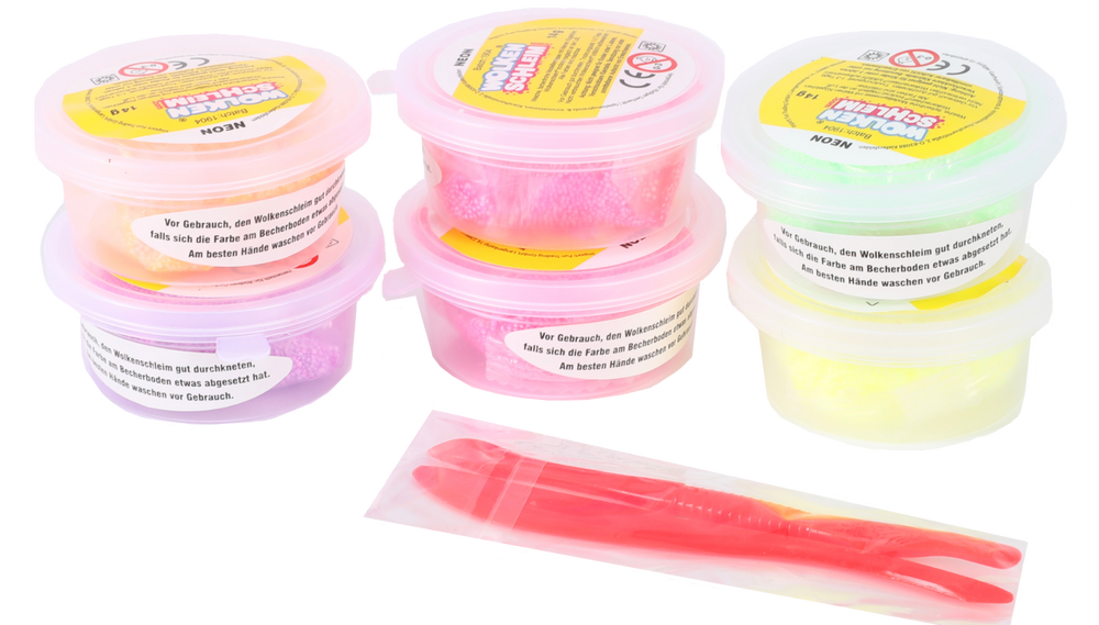 Gerhardt Rüdiger|Wolkenschleim® Neon-Set 6 Dosen á 14g