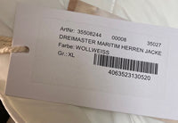 B-WARE DREIMASTER MARITIM HERREN JACKE Gr.XL Farbe Wollweiss Outdoorjacke