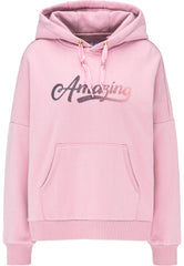 B-WARE MYMO DAMEN KAPUZENPULLOVER GR.S FARBE ROSA