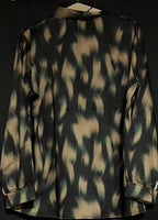 B-WARE DREIMASTER KLASSIK DAMEN LANGARMBLUSE Gr. L Farbe Schwarz Gold