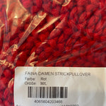 B-WARE FAINA DAMEN STRICKPULLOVER Gr.M/L FARBE ROT