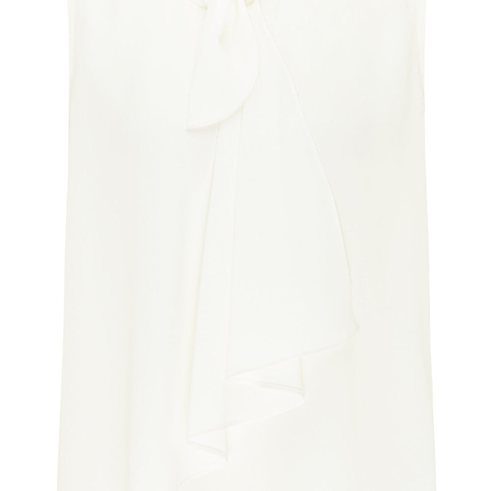 B-WARE DREIMASTER KLASSIK DAMEN BLUSE ÄRMELLOSE Gr.S Farbe Wollweiss