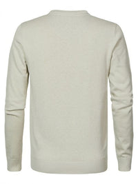 B-WARE PETROL INDUSTRIES HERREN PULLOVER Gr.S FARBE ANTIQUE WHITE MELEE