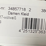 B-WARE DREIMASTER DAMEN KLEID Gr. S Farbe Wollweiss