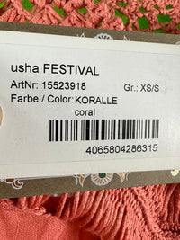 B-WARE USHA FESTIVAL DAMEN TOP Gr. XS/S Farbe Koralle