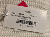 B-WARE MYMO DAMEN SWEATSHIRT Gr. XS/S Farbe Wollweiss