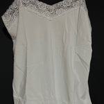 B-WARE DreiMaster Klassik Damen Top mit Spitze Gr. L Farbe Weiss