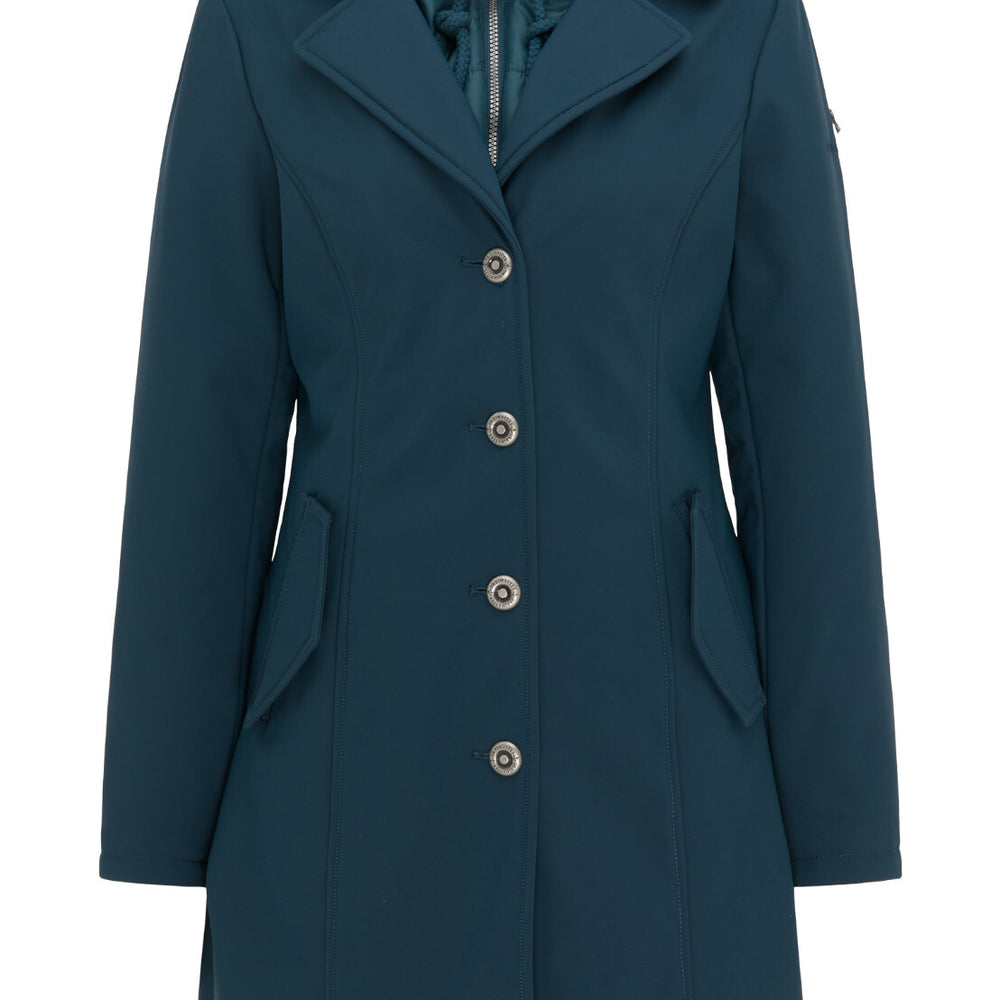 B-WARE DREIMASTER KLASSIK DAMEN MANTEL Gr.S Farbe SMARAGD