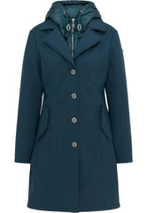 B-WARE DREIMASTER KLASSIK DAMEN MANTEL Gr.S Farbe SMARAGD