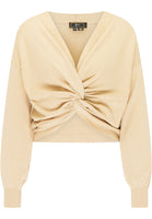 B-WARE FAINA DAMEN STRICKPULLOVER GR.XL/XXL FARBE BEIGE