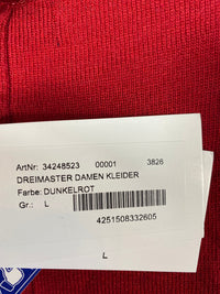 B-WARE DREIMASTER DAMEN KLEIDER Gr. L Farbe Dunkelrot