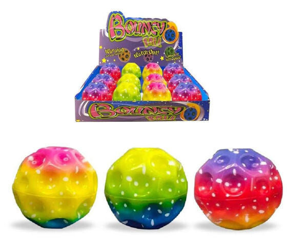 1x Super Flummi Rainbow TX Größe: 6,5 cm -  farblich sortiert