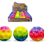 1x Super Flummi Rainbow TX Größe: 6,5 cm -  farblich sortiert