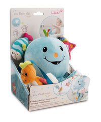 Neu Nici Badekuscheltier Oktopus Octily inkl. 3 Spielfiguren in Geschenkbox