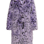 B-WARE FAINA DAMEN MANTEL GR.S FARBE LILA SCHWARZ