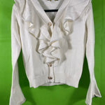 B-WARE FAINA DAMEN STRICKJACKE Gr. XS/S Farbe Wollweiss