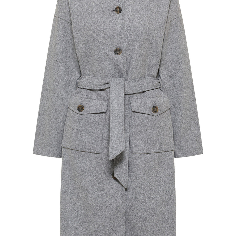 B-WARE DreiMaster Vintage Damen Übergangsmantel Gr. S farbe Grau Melange
