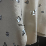 B-WARE FAINA DAMEN STRICKPULLOVER Gr. M/L Farbe Wollweiss Silber