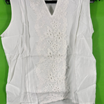 B-WARE DREIMASTER VINTAGE DAMEN TOP Gr. L Farbe Wollweiss