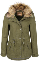 B-WARE DREIMASTER DAMEN ANORAK Gr. XL Farbe Oliv