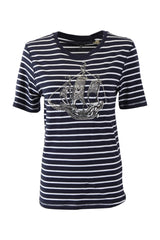 B-WARE DREIMASTER MARITIM DAMEN T-SHIRT Gr.S Farbe WEISS GESTREIFT