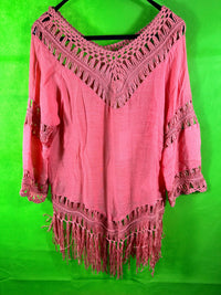 B-WARE USHA FESTIVAL DAMEN TOP Gr. XS/S Farbe Koralle