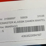 B-WARE DREIMASTER KLASSIK DAMEN MANTEL Gr.S Farbe SMARAGD