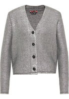 B-WARE myMo Strickpullover nolie Gr.M/L Farbe Silber Schwarz