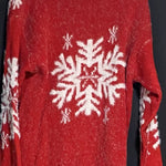 B-WARE MYMO DAMEN PULLOVER Gr. M/L Farbe Rot Weiss