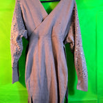 B-WARE FAINA DAMEN STRICKKLEID Gr. M/L Farbe Dunkeltaupe