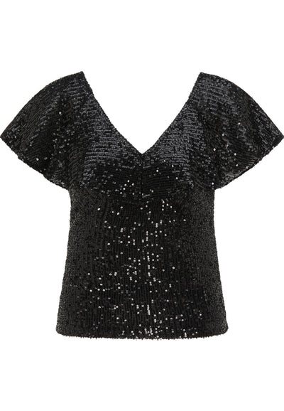 B-WARE FAINA DAMEN TOP Gr. M Farbe Schwarz
