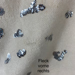 B-WARE FAINA DAMEN STRICKPULLOVER Gr. M/L Farbe Wollweiss Silber