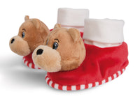 NICI Babyschuhe mit Rassel FC BAYERN Bär Berni 49083 - NICI Rasselschuhe 11cm