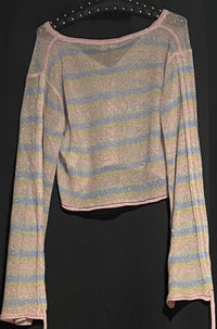B-WARE MYMO AT NIGHT DAMEN PULLOVER Gr. XS/S Farbe MULTICOLOR GESTREIFT
