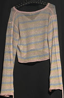 B-WARE MYMO AT NIGHT DAMEN PULLOVER Gr. XS/S Farbe MULTICOLOR GESTREIFT