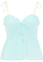 B-WARE MYMO DAMEN TOP Gr. M Farbe Hellblau