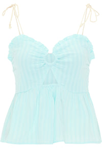 B-WARE MYMO DAMEN TOP Gr. M Farbe Hellblau