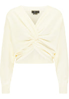 B-WARE FAINA DAMEN STRICKPULLOVER GR.M/L FARBE WOLLWEISS