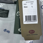 B-WARE PETROL INDUSTRIES HERREN T-SHIRT GR.L FARBE BRIGHT WHITE