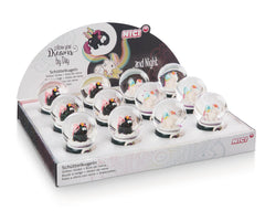 Nici 47399 Schüttelkugel Einhorn Rainbow Yin & Yang Schneekugel